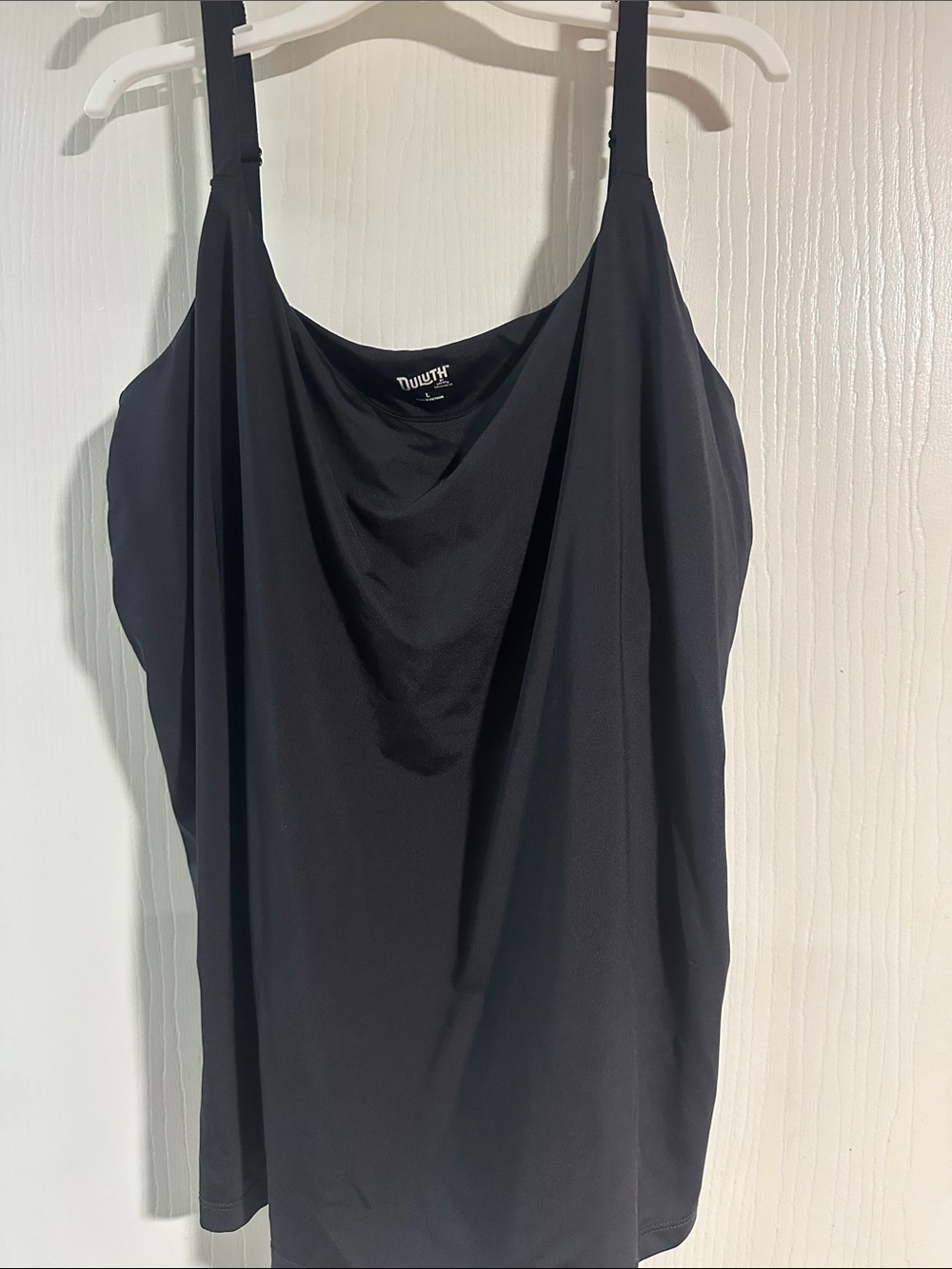 Duluth Trading Co Black Camisole with shelf bra